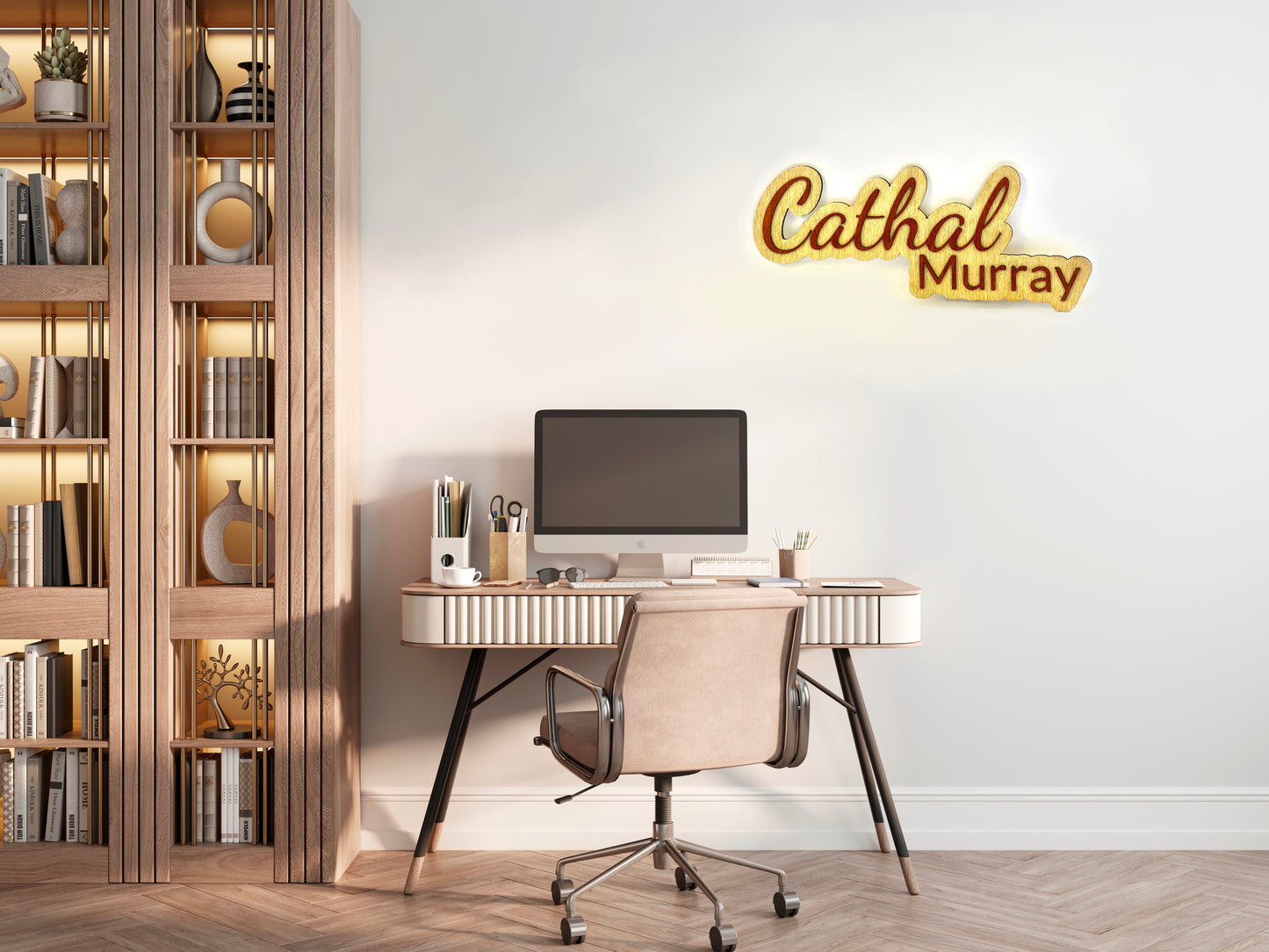 Personalised Wooden Name Sign (Layered)