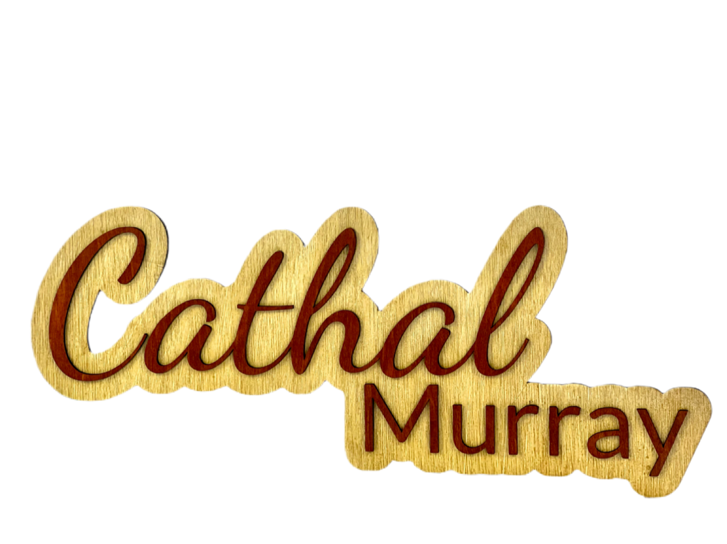 Personalised Wooden Name Sign (Layered)