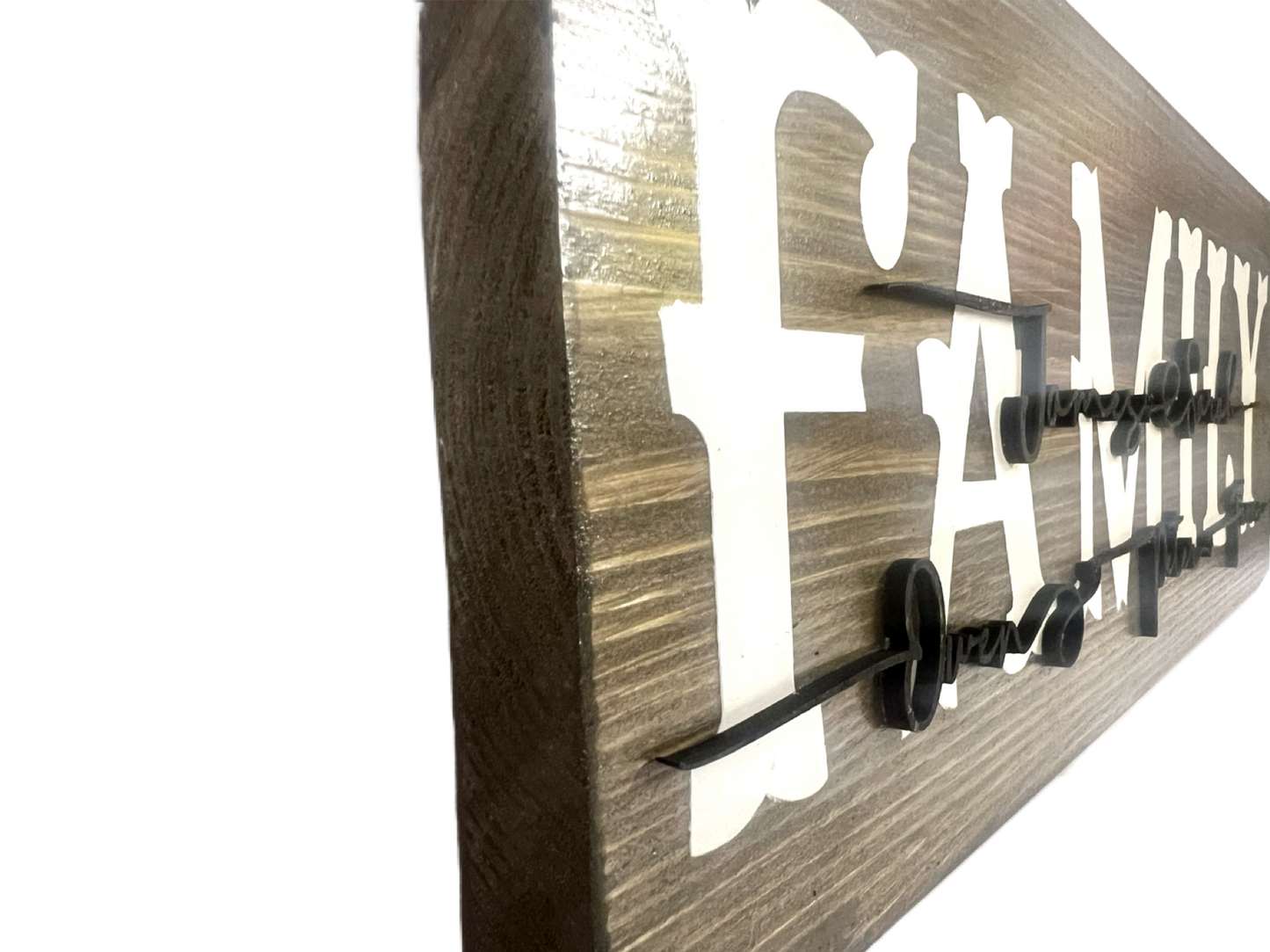 Layered Personalised Wooden "Family" Sign