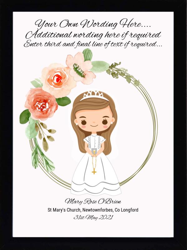CUSTOM Communion or Confirmation Print
