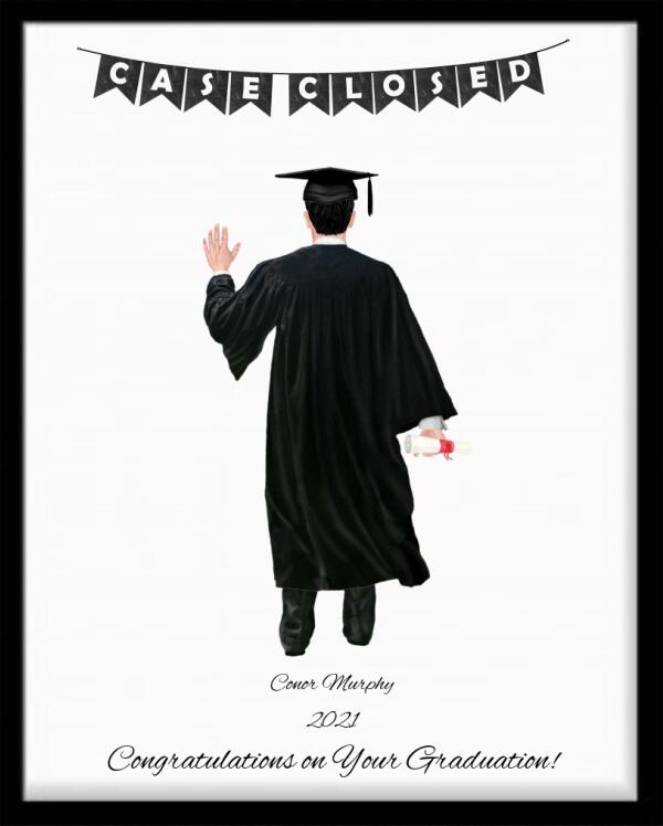 Graduation Celebratory Print - Male Student