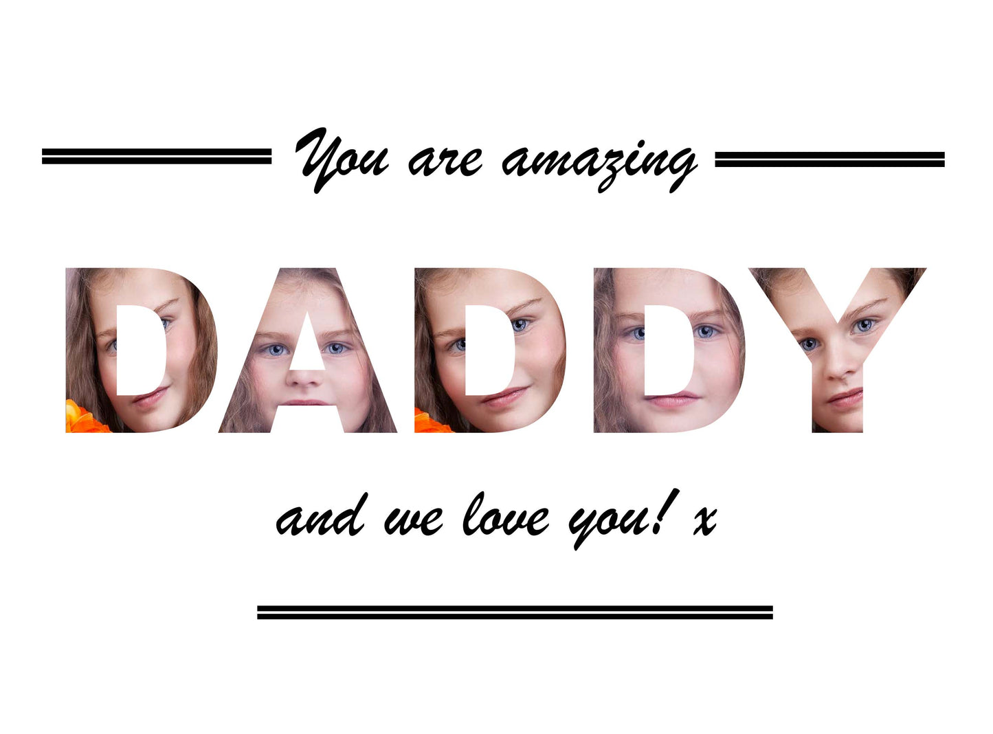 Personalised Daddy Photo Print