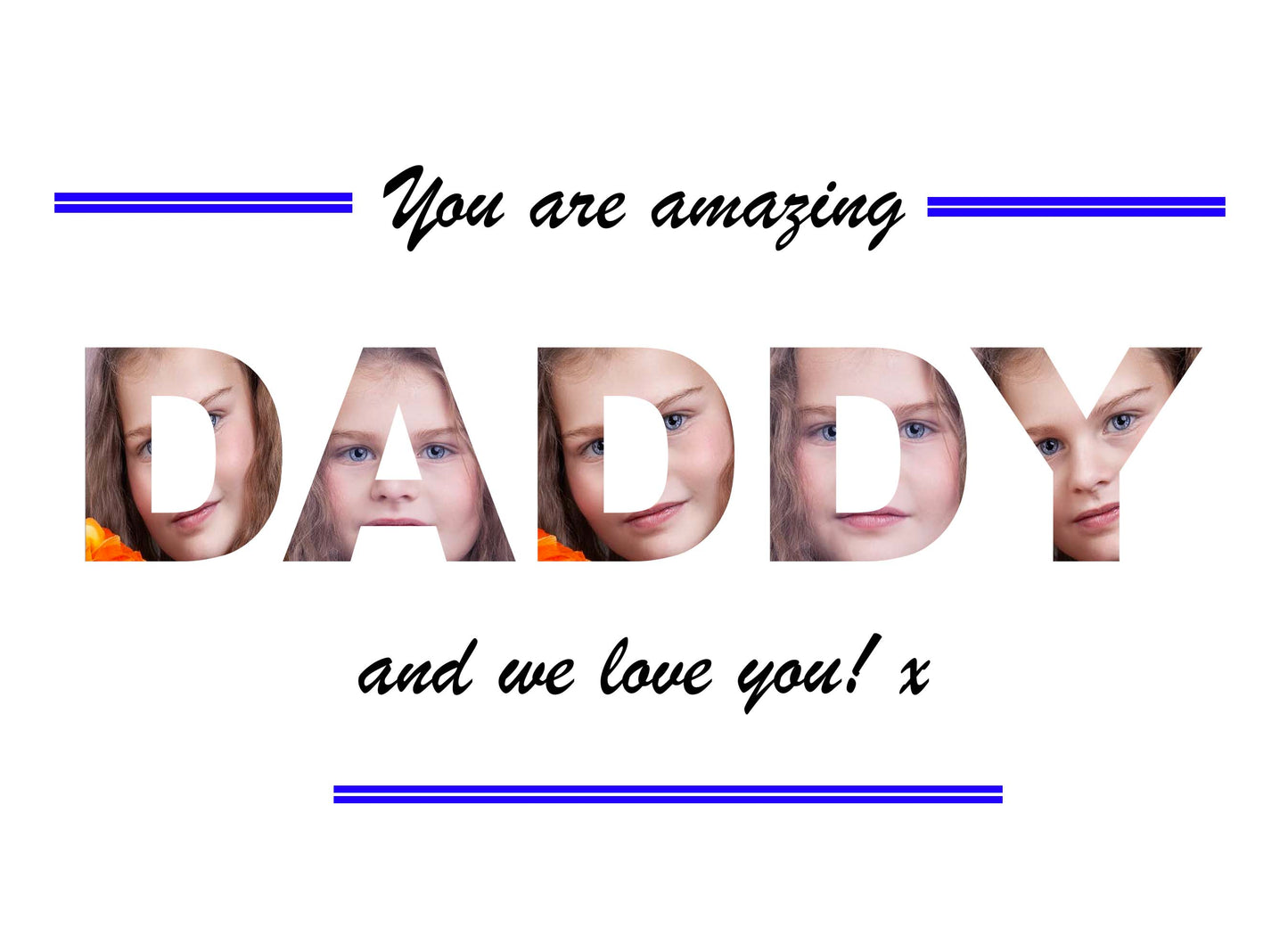 Personalised Daddy Photo Print