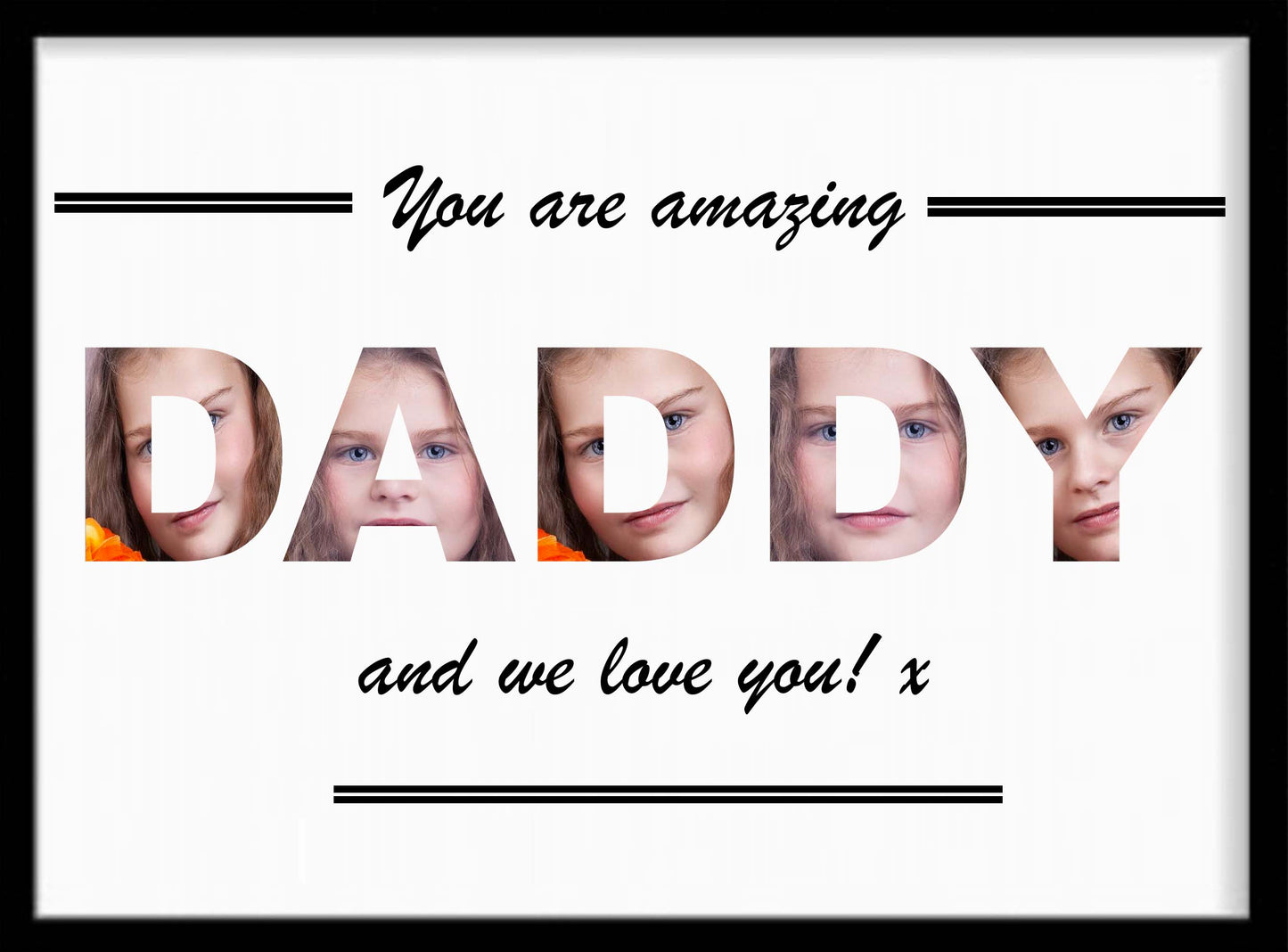 Personalised Daddy Photo Print