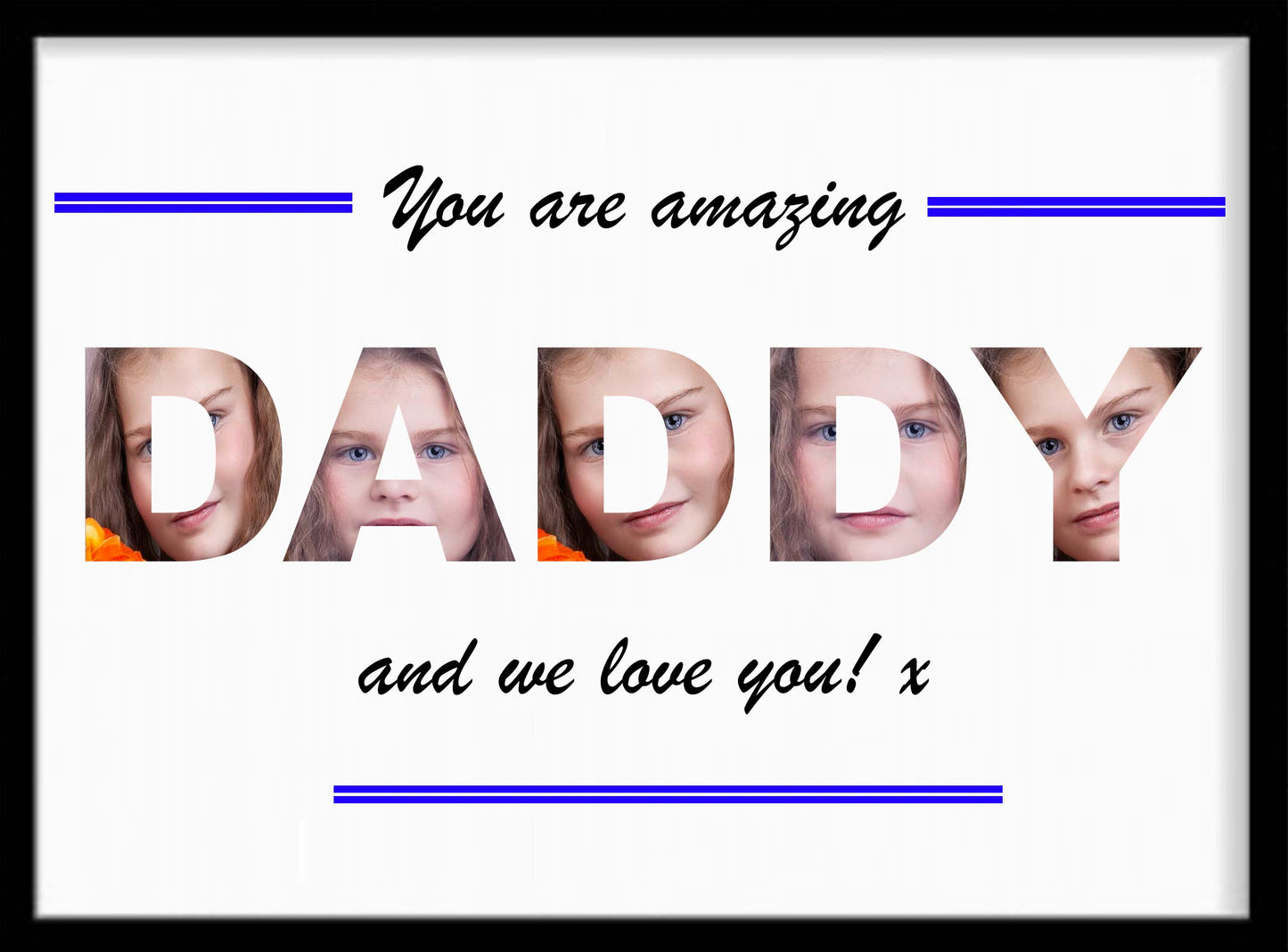 Personalised Daddy Photo Print