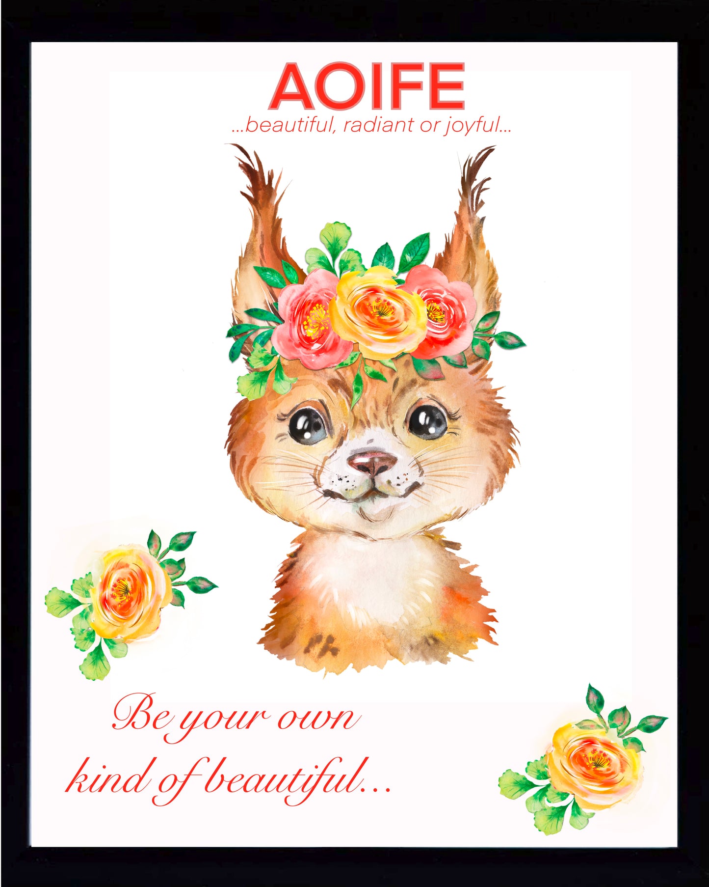 Personalised Name Meaning Print