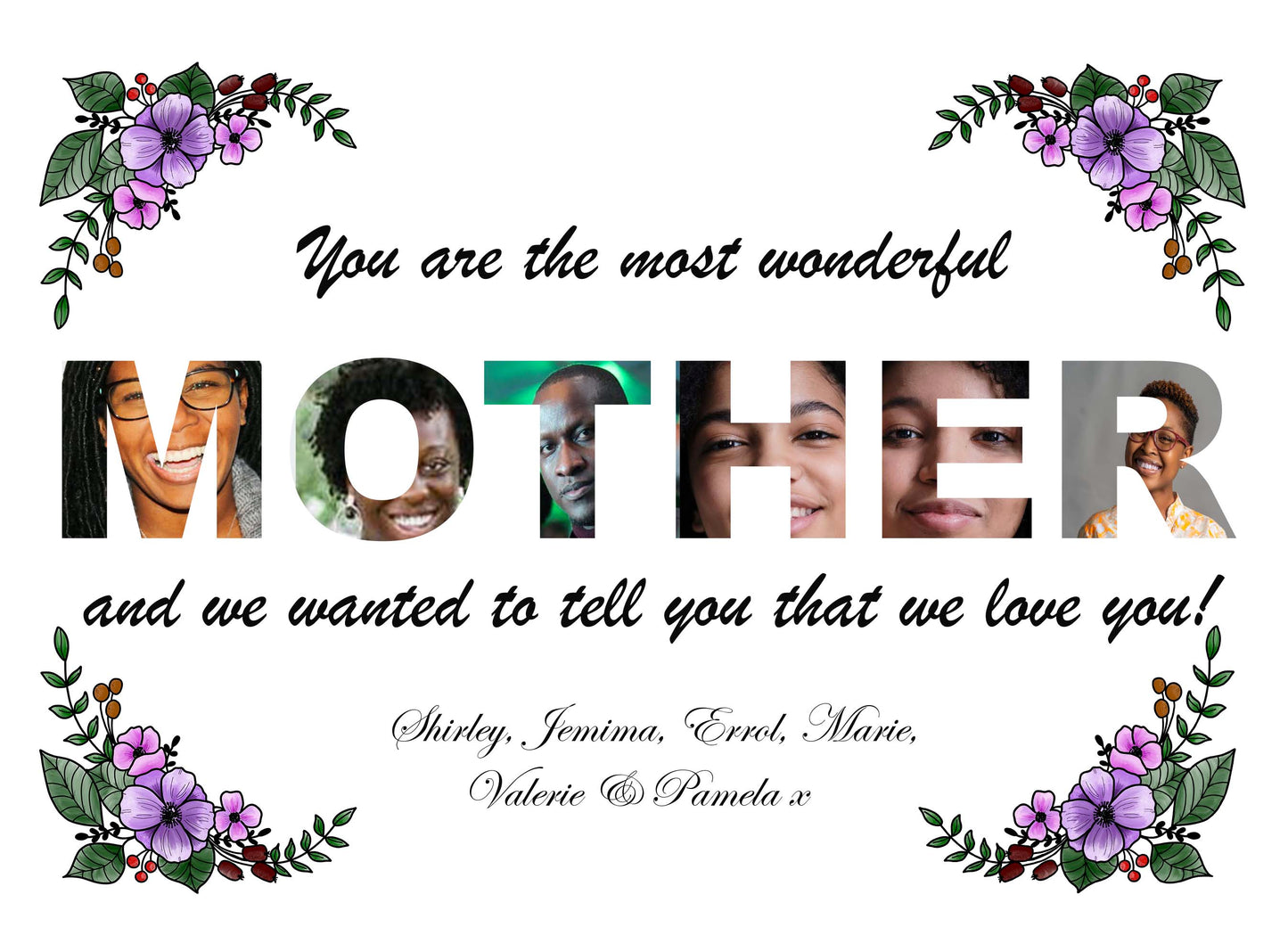 Personalised Mother Photo Print