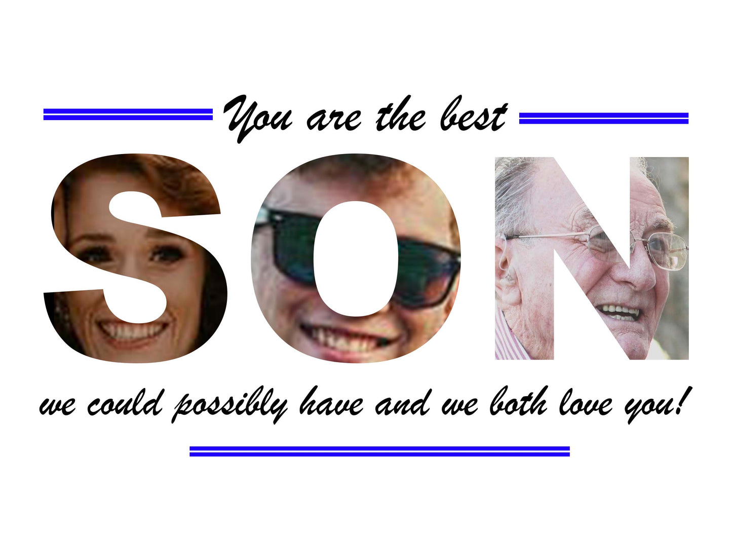 Personalised Son Photo Print