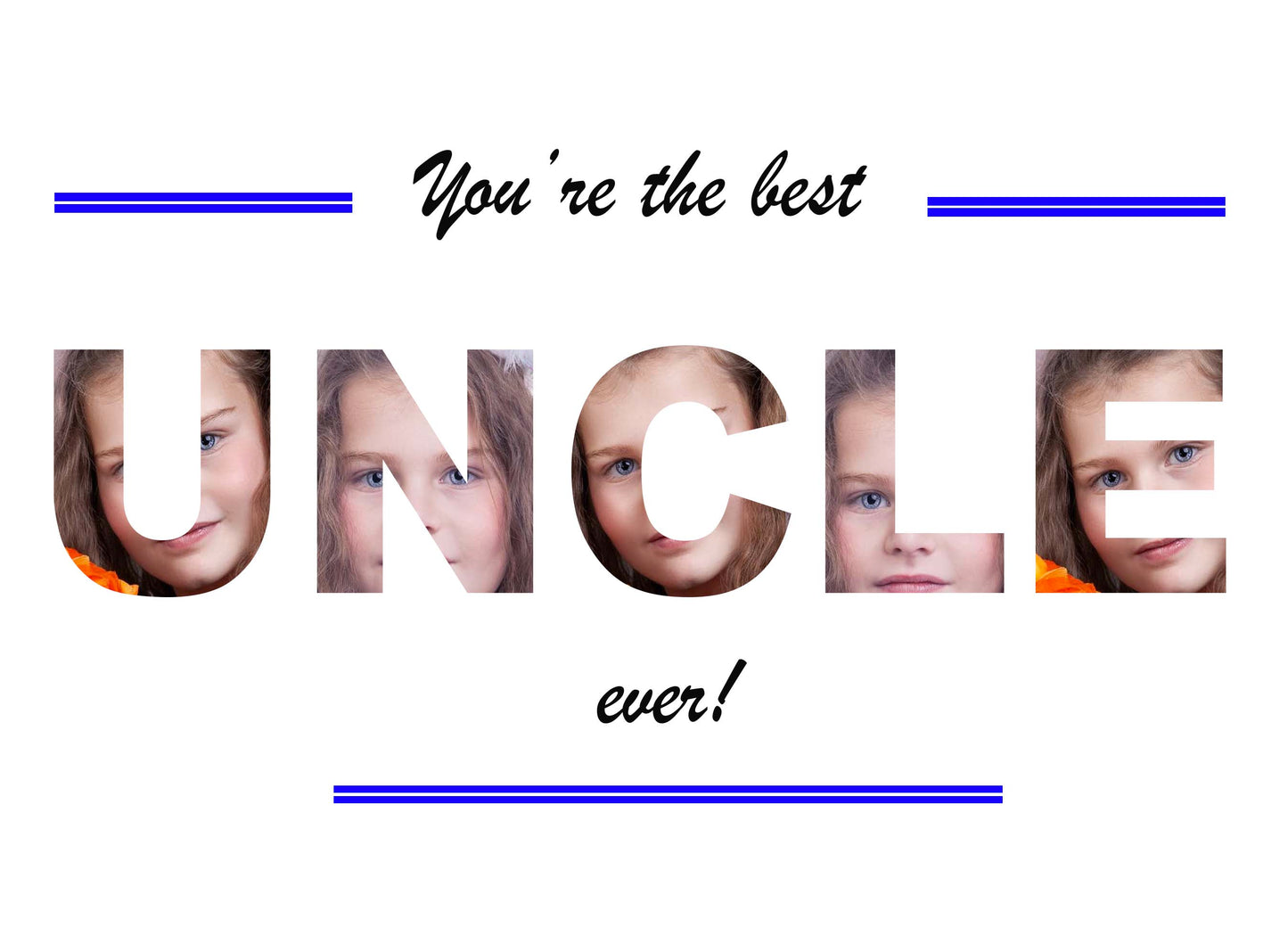 Personalised Uncle Photo Print