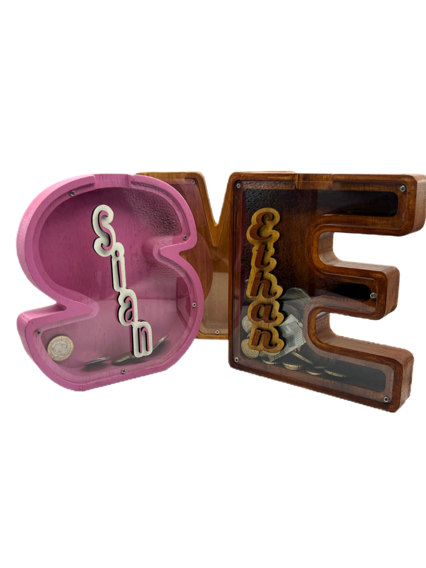 Personalised Wooden Money Box