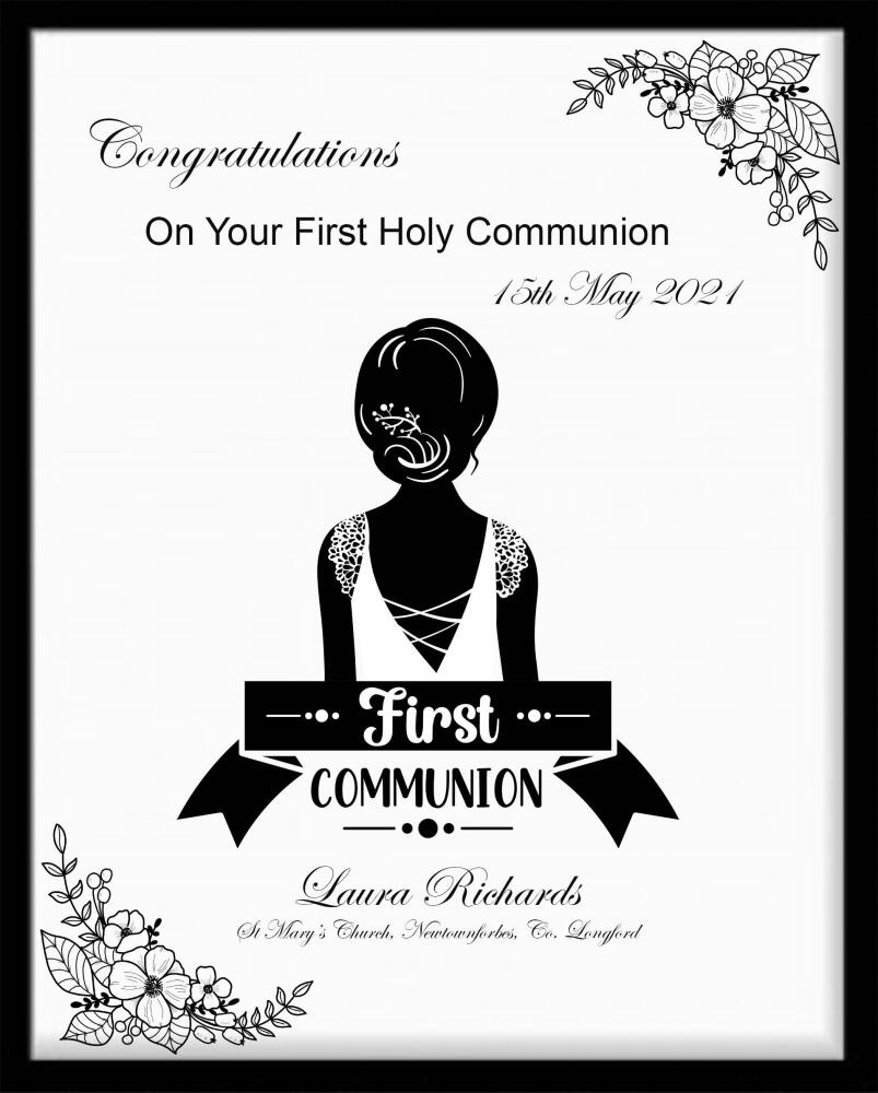 Personalised First Communion Print