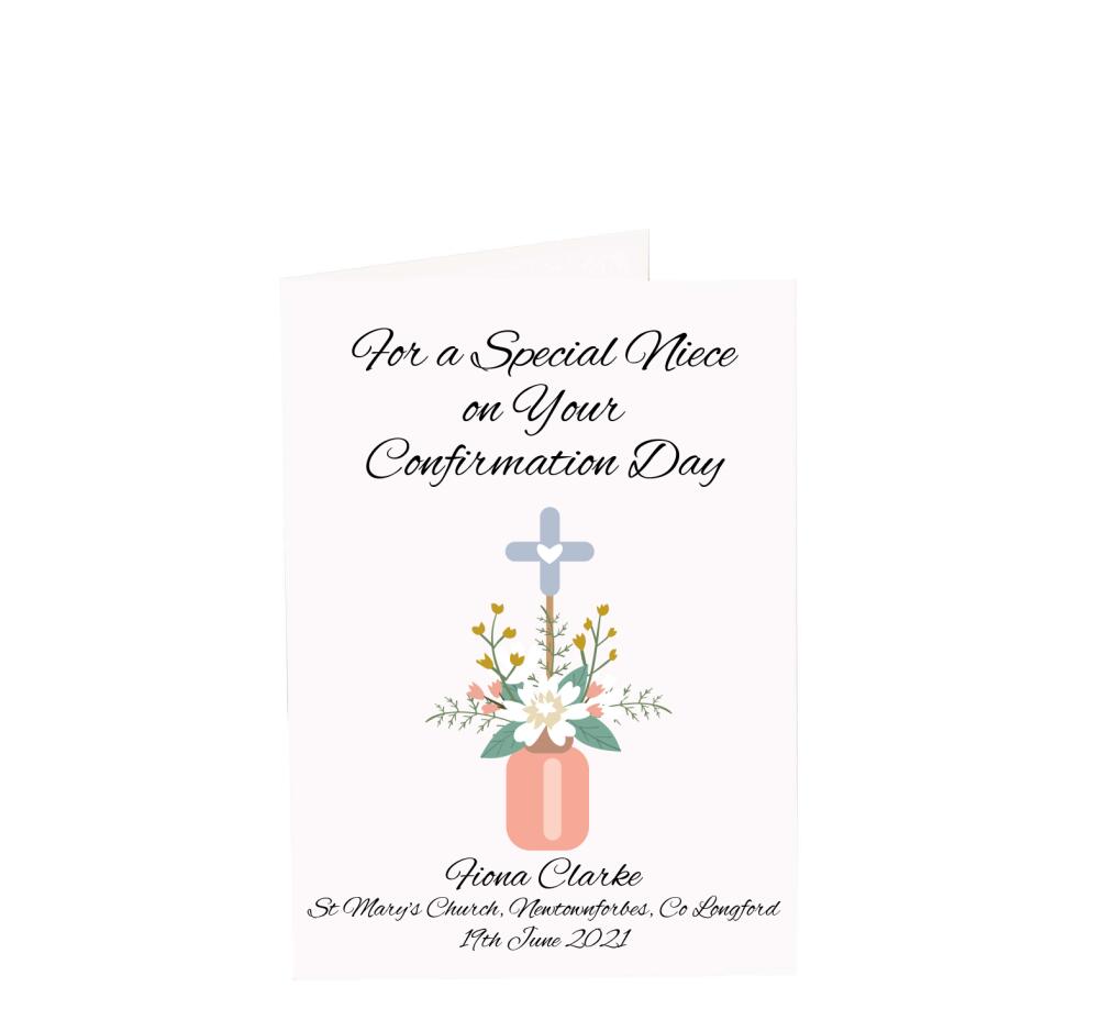 Personalised Niece Confirmation Day Card Incl. Envelope