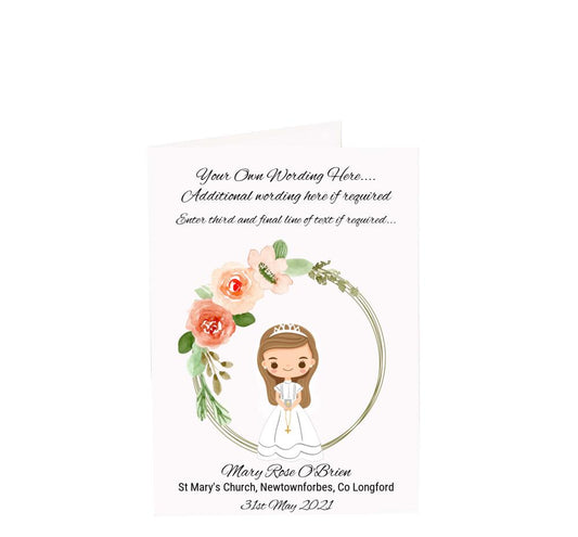 Custom Communion or Confirmation Card Incl. Envelope