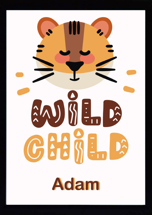 Personalised Tiger Nursery Print