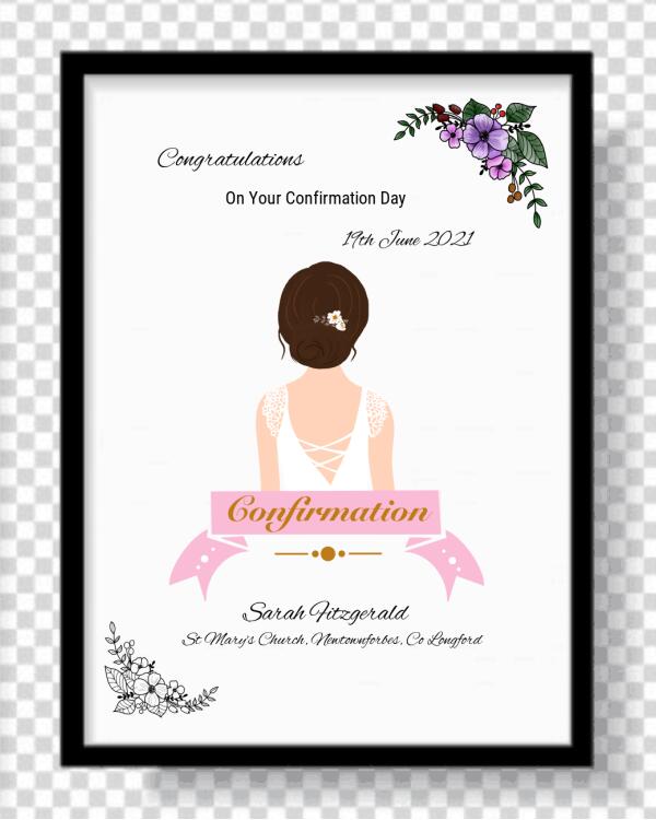 Personalised Confirmation Print