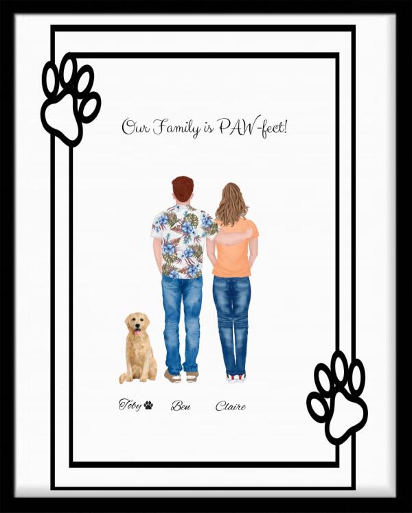 Personalised Our Family is PAW-fect Print