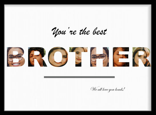 Personalised Brother Photo Print