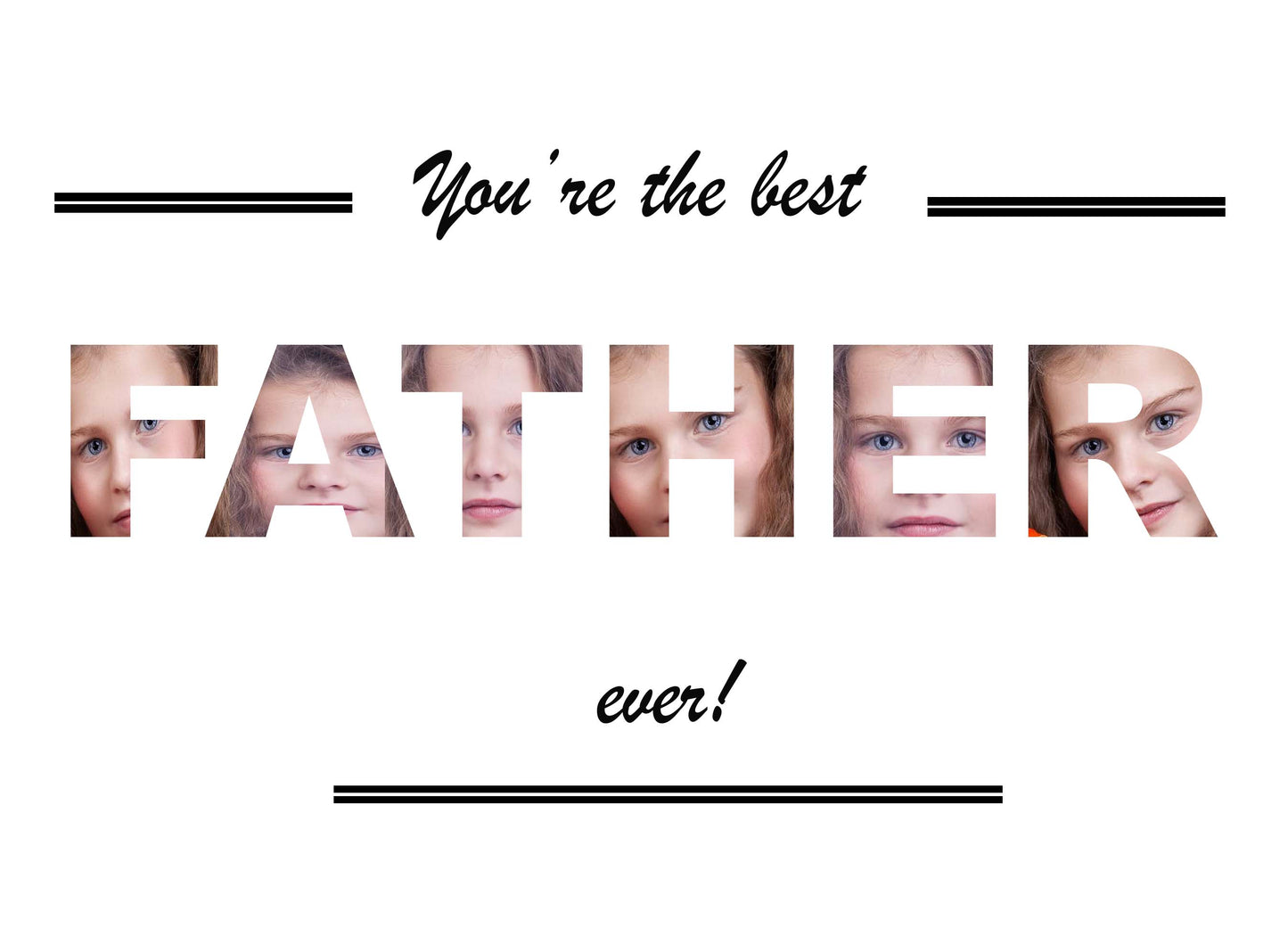 Personalised Father Photo Print