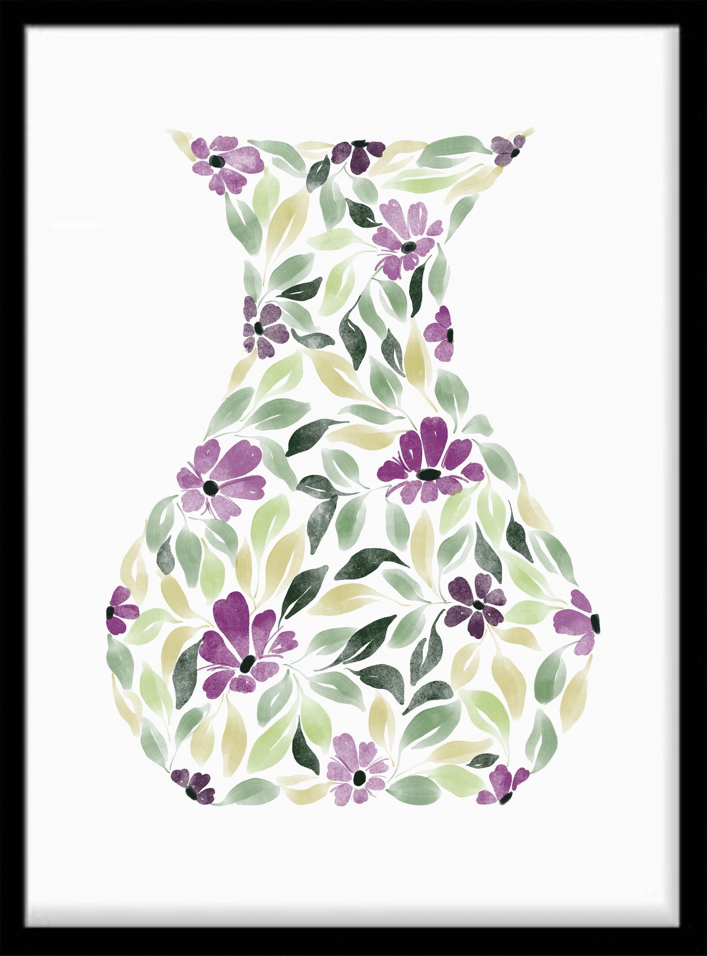 Wall Art Floral Vase Print