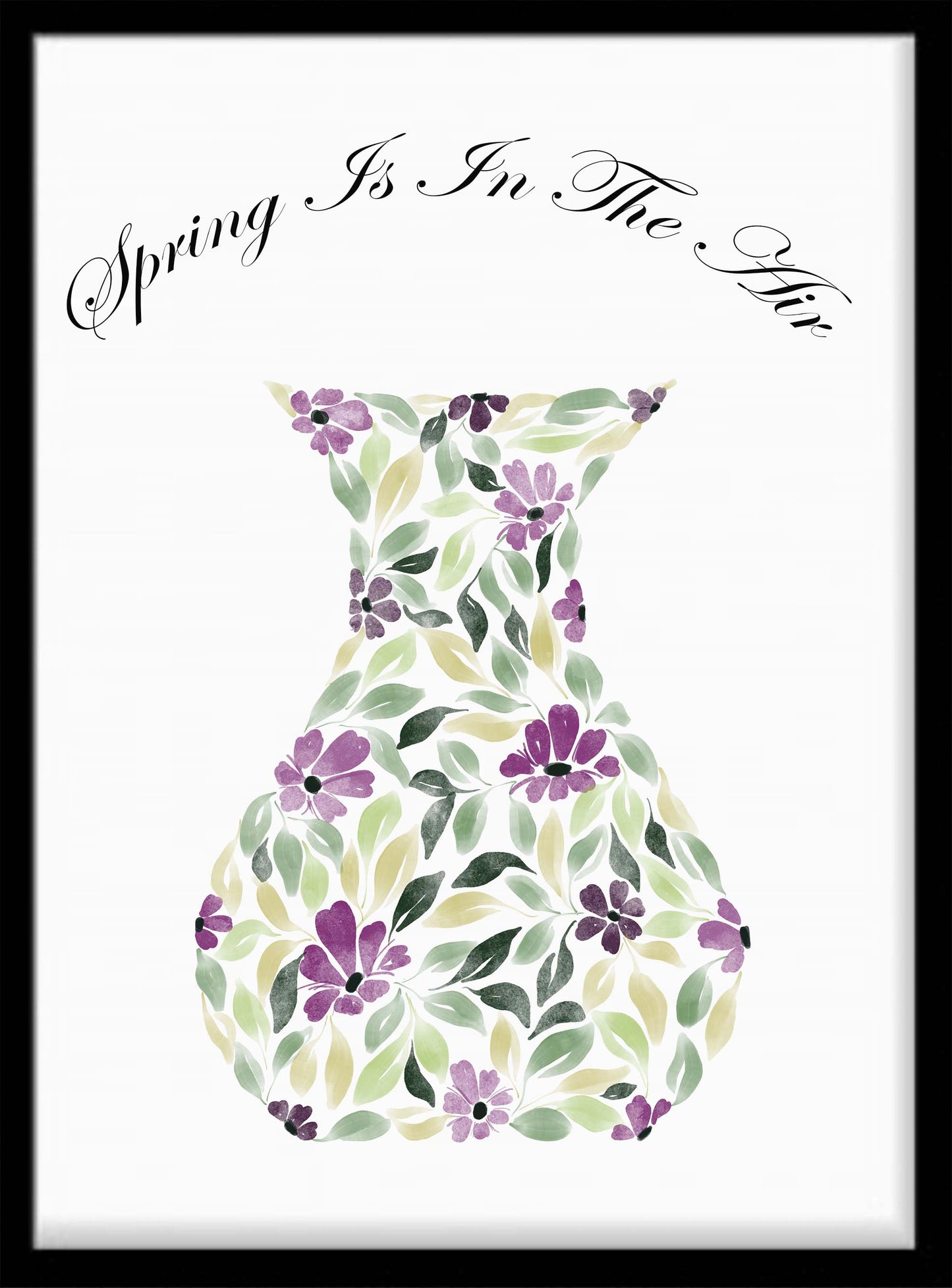 Wall Art Floral Vase Print